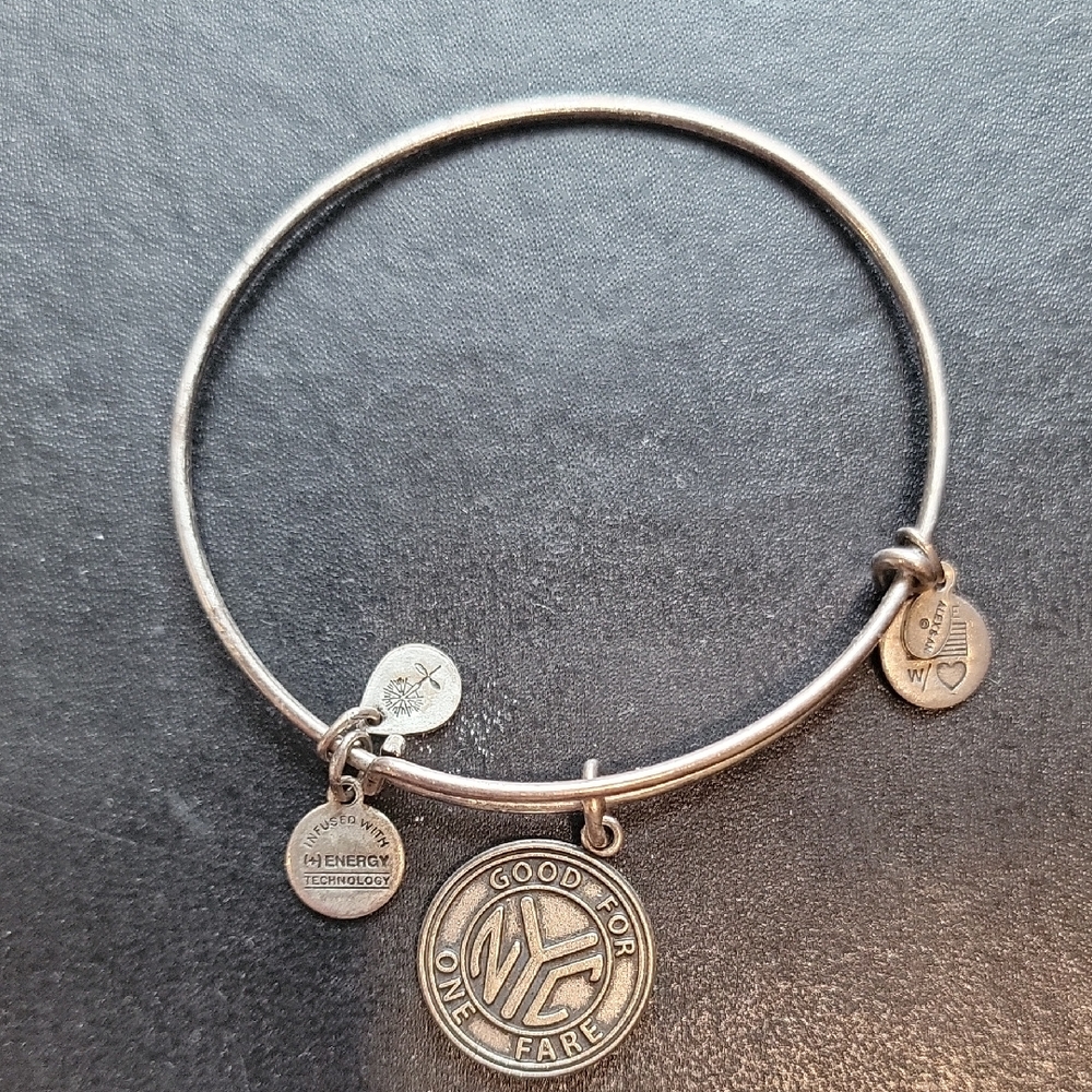 Alex And ANI bangle Charm Bracelet Nyc Toke Metro